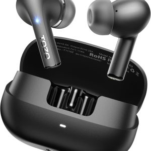 TOZO E2 Wireless Earbuds 10mm Drivers with Powerful Bass, App Customize 32 EQs, with 2 Mics AI Call Noise Cancellation, 30H Playtime, Bluetooth 5.3 Ear Buds, Comfort Fit in-Ear Headphones